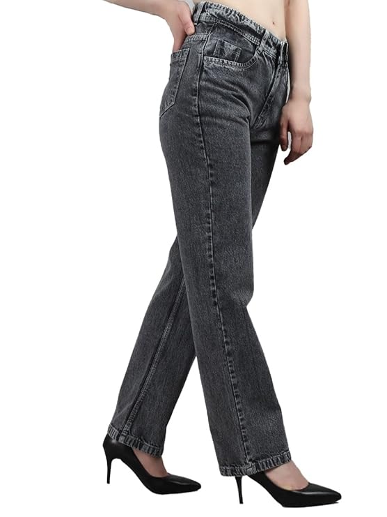 Regular Straight Fit High Rise Stretchable Jeans