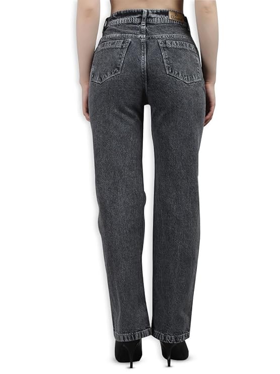 Regular Straight Fit High Rise Stretchable Jeans