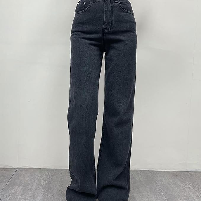 High Waist Jeans in Black