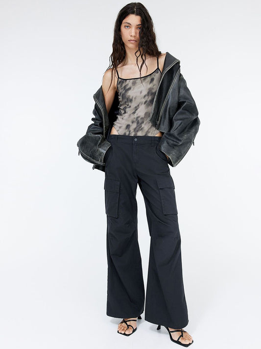 Women Canvas Cargo Trousers