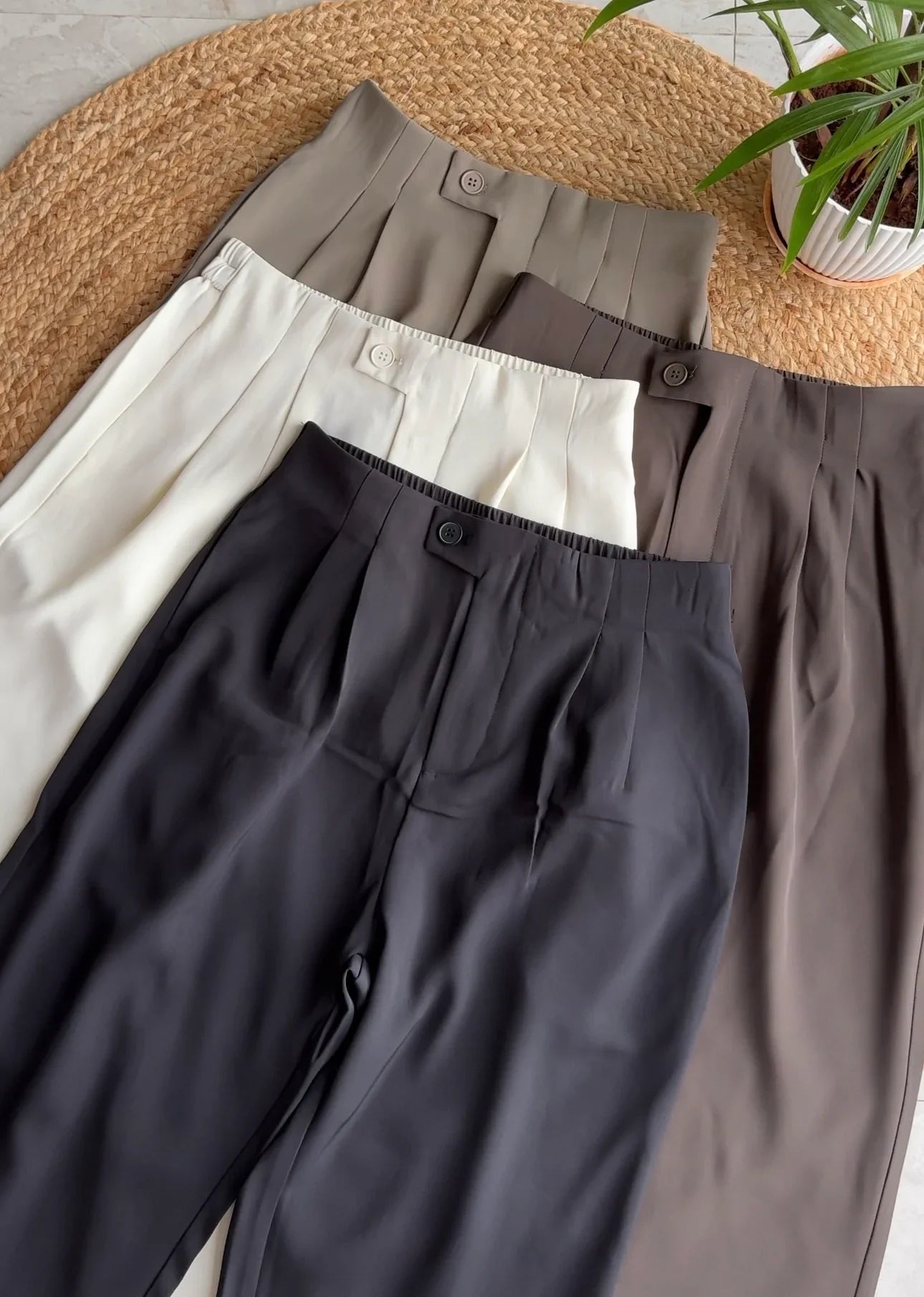 Korean High Waist Trousers