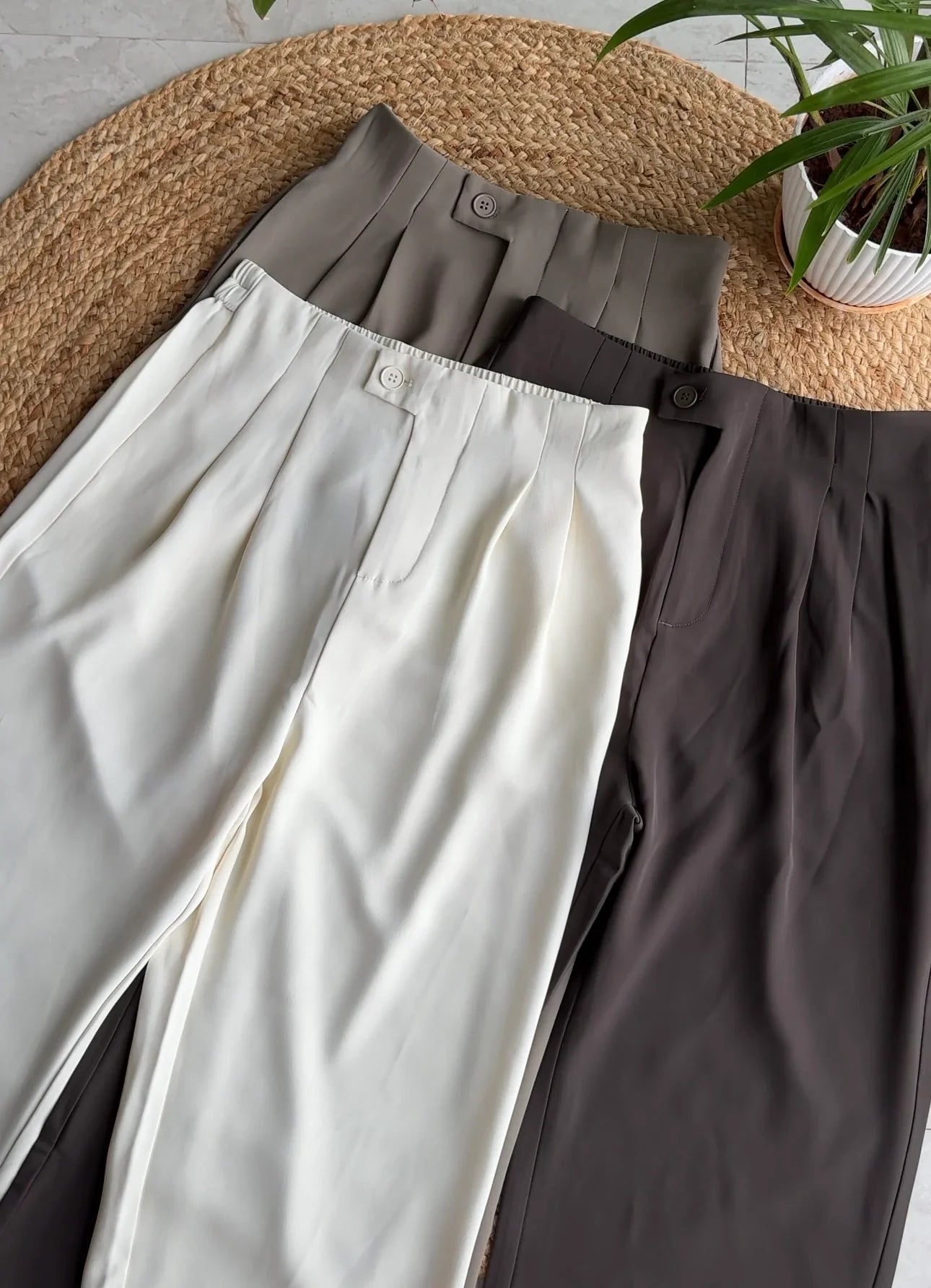 Korean High Waist Trousers