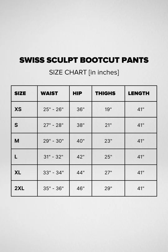 Swiss Sculpt Stretchable BootCut Flare Pants